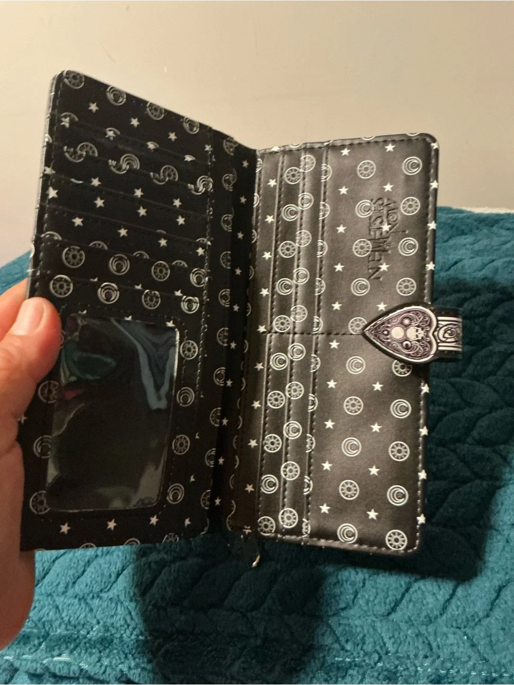 Spirit Board Print Men's Wallet - Black